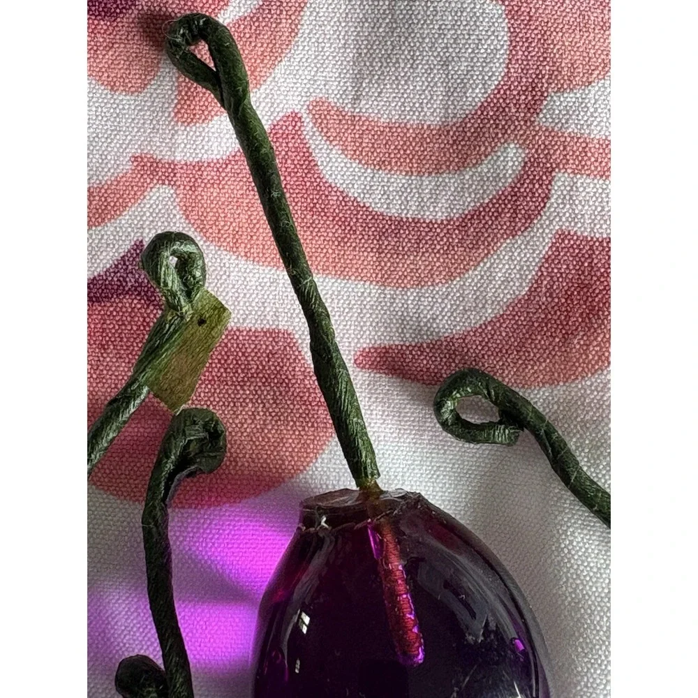 6 Vintage‎ MCM Lucite Acrylic Grapes Parts Loose Purple Cluster Repair Art Deco